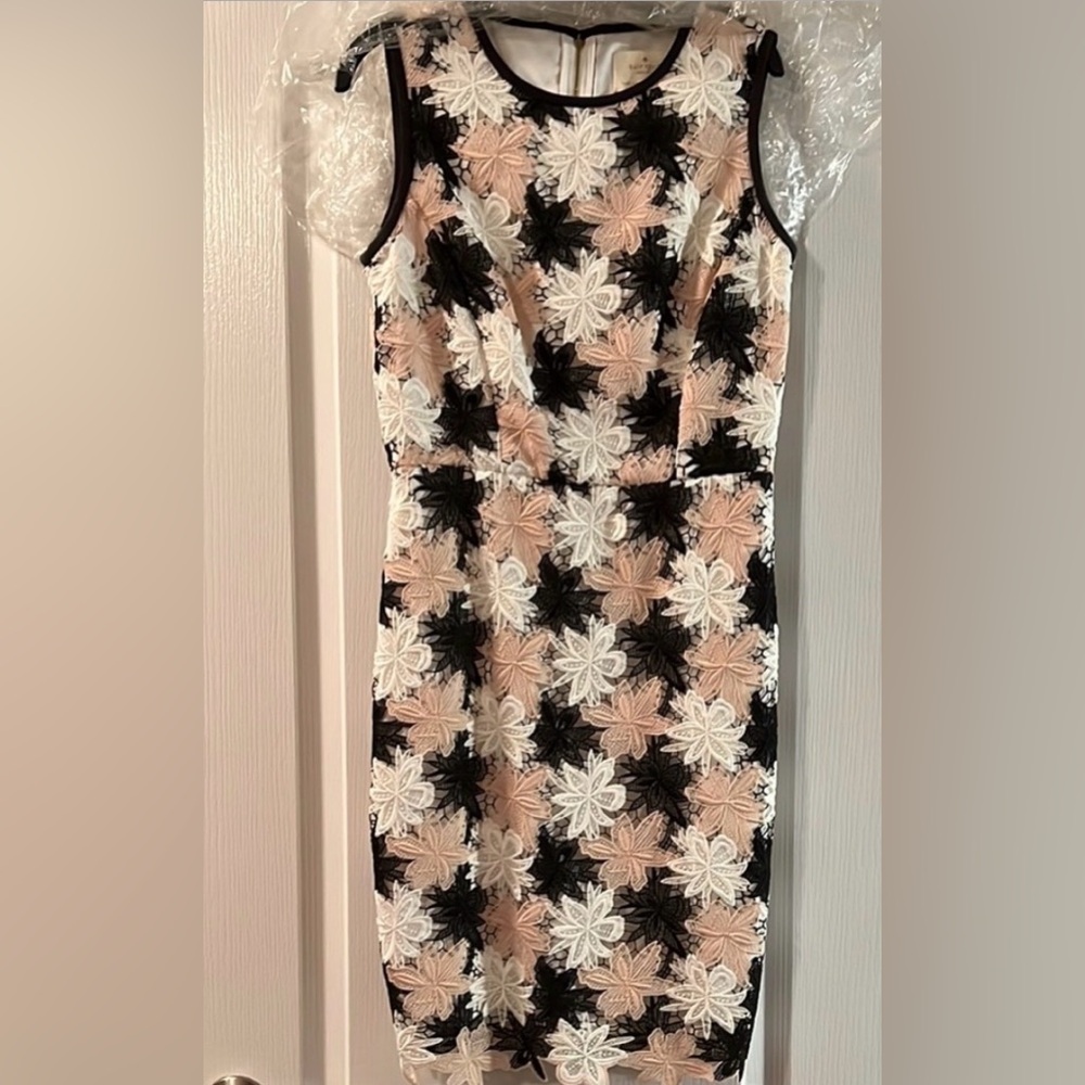 Kate Spade Cream Sheath Dress Sleeveless